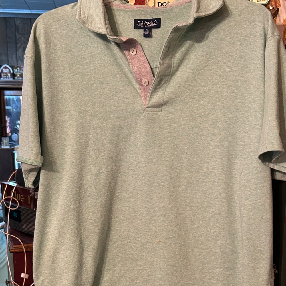 Men's Polo Shirt in Light Green by